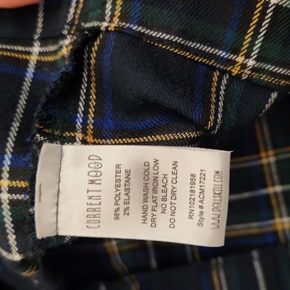 Current Mood Plaid Dress Size XL - Picture 14 of 16
